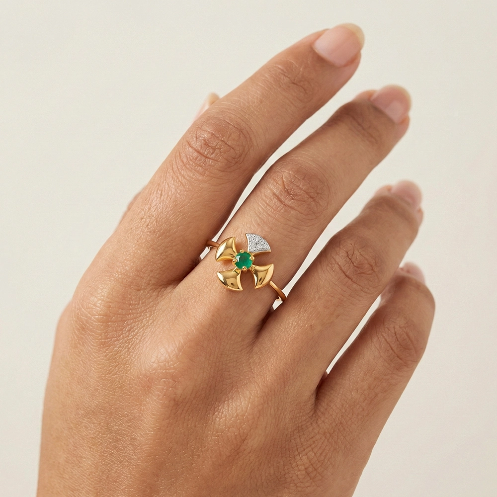 Yellow Gold Ring ALR00999 - Image 2