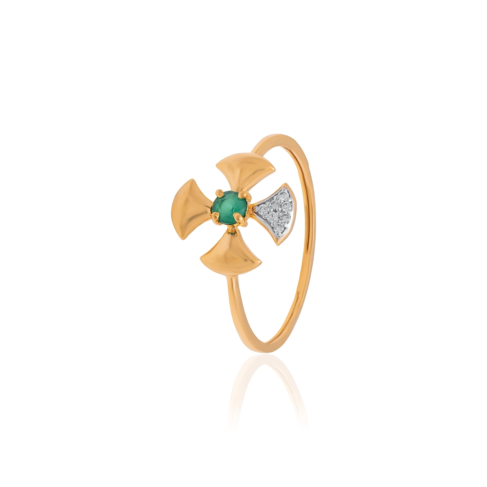 Yellow Gold Ring ALR00999 - Image 3