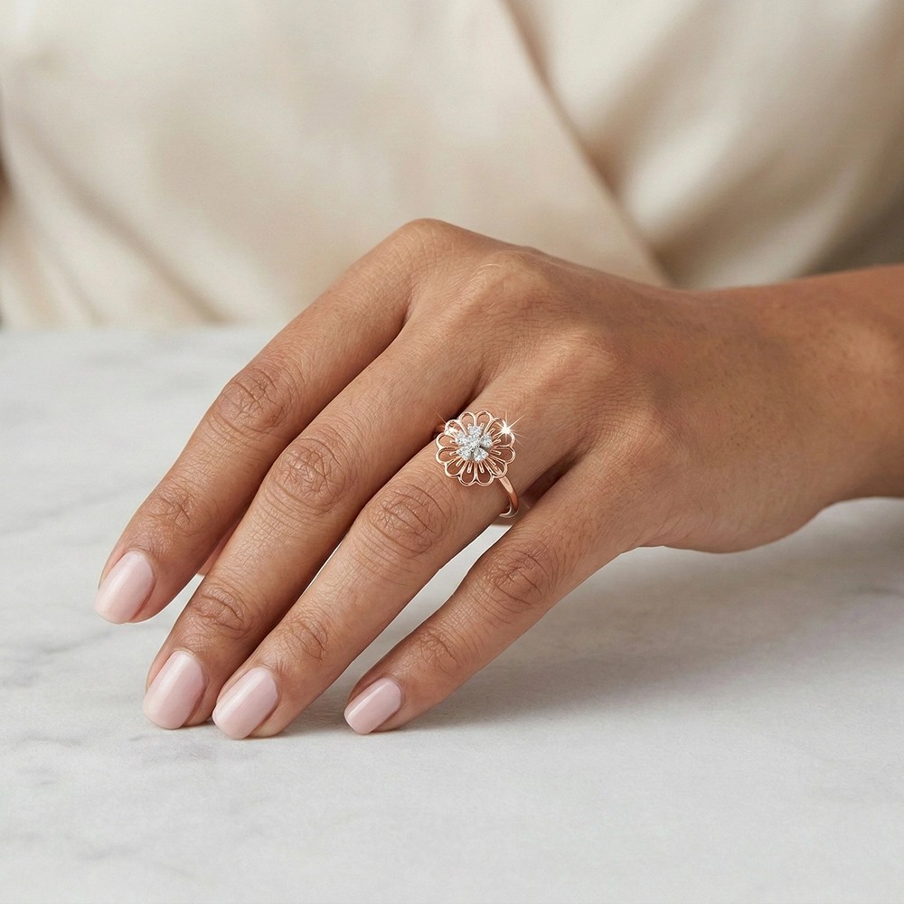 Rose Gold Ring ALR01044 - Image 2