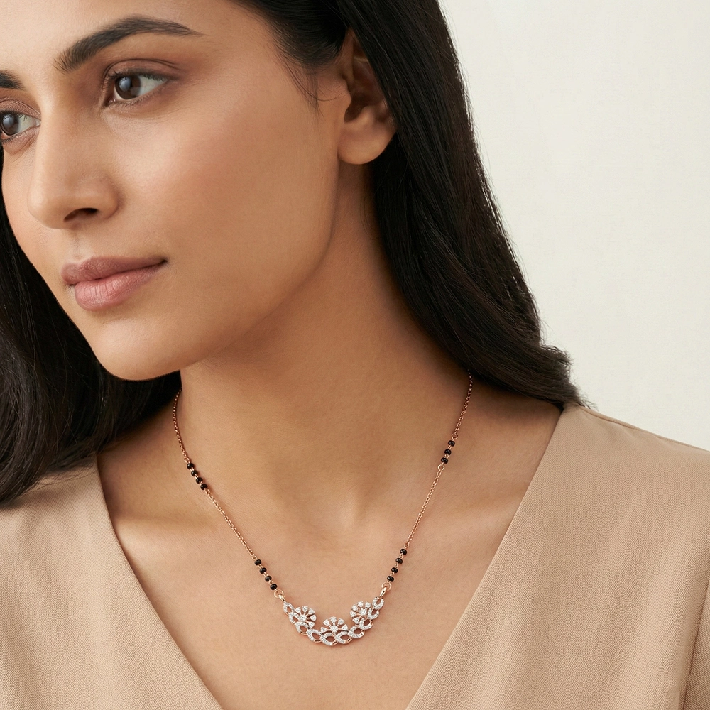 Rose Gold Mangalsutra AMS00152 - Image 2