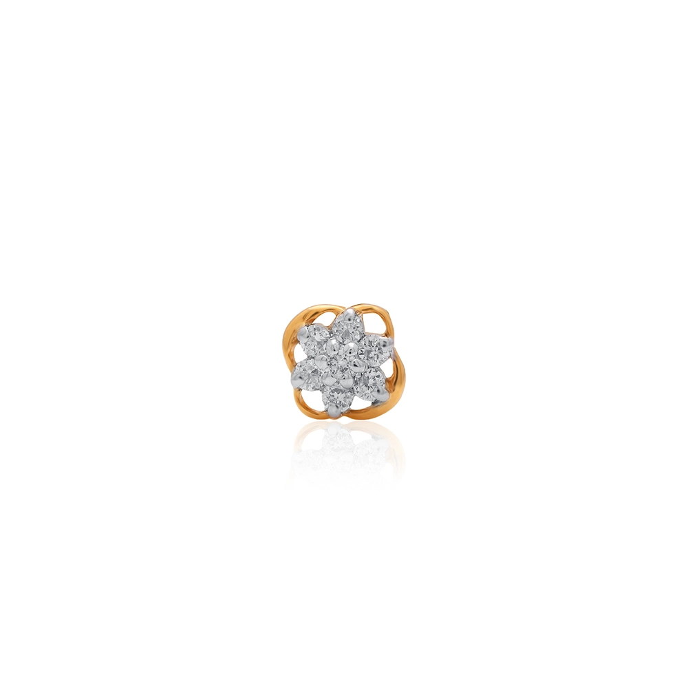 Yellow Gold Nose Pin ANP00087 - Image 2